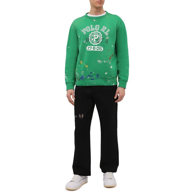 Хлопковый свитшот Polo Ralph Lauren 710865024, цвет зелёный, размер 50 - фото 2