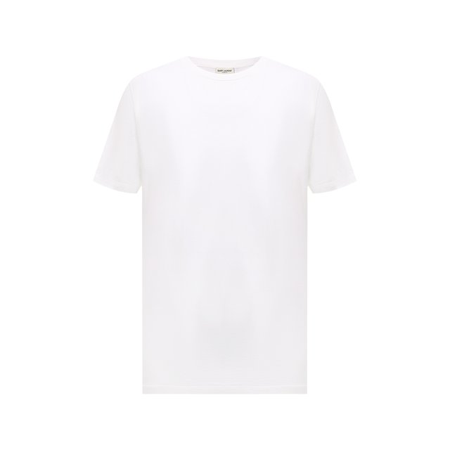 Хлопковая футболка Saint Laurent Белый 554302/YB2FT 5625791