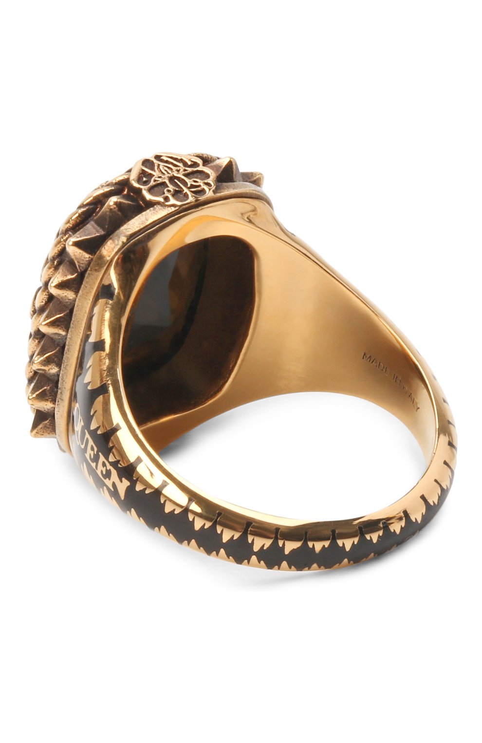 Женское кольцо ALEXANDER MCQUEEN золотого цвета, арт. 688466/J160T | Фото 3 (Материал: Металл)