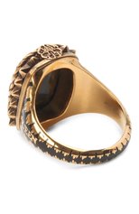 Женское кольцо ALEXANDER MCQUEEN золотого цвета, арт. 688466/J160T | Фото 3 (Материал: Металл)