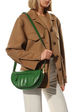 Женская сумка olympia small BURBERRY зеленого цвета, арт. 8049172 | Фото 2 (Сумки-технические: Сумки top-handle; Материал: Натуральная кожа; Размер: small; Ремень/цепочка: На ремешке)