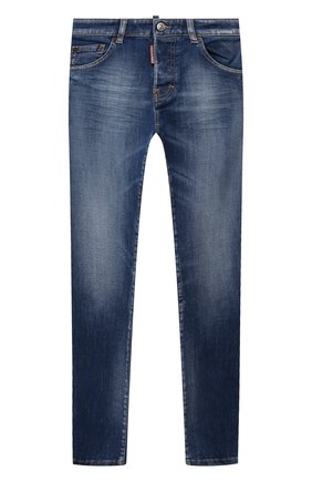 Детские джинсы DSQUARED2 синего цвета по цене 24750 руб., арт. DQ0236-D009Q | Фото 1 Детские джинсы DSQUARED2 синего цвета, арт. DQ0236-D009Q | Фото 1 (Материал внешний: Хлопок; Ростовка одежда: 10 - 11 лет | 140 - 146см, 12 лет | 152 см, 13 - 15 лет | 158 см, 16 лет | 164 см, 4 года | 104 см, 6 лет | 116 см, 8 лет | 128 см)