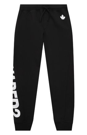 Детские хлопковые джоггеры DSQUARED2 черного цвета по цене 23600 руб., арт. DQ0778-D00XL | Фото 1 Детские хлопковые джоггеры DSQUARED2 черного цвета, арт. DQ0778-D00XL | Фото 1 (Материал внешний: Хлопок; Мальчики Кросс-КТ: Джоггеры-одежда; Ростовка одежда: 10 - 11 лет | 140 - 146см, 12 лет | 152 см, 13 - 15 лет | 158 см, 16 лет | 164 см, 4 года | 104 см, 6 лет | 116 см, 8 лет | 128 см)