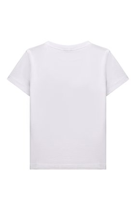 Детский хлопковая футболка IL GUFO белого цвета, арт. P22TS349M0014/2A-4A | Фото 2 (Кросс-КТ НВ: Футболка)