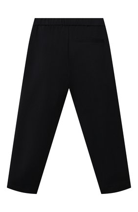 Детские хлопковые брюки EMPORIO ARMANI темно-синего цвета по цене 21650 руб., арт. 3L4PJH/4J5PZ | Фото 2 Детские хлопковые брюки EMPORIO ARMANI темно-синего цвета, арт. 3L4PJH/4J5PZ | Фото 2 (Материал внешний: Хлопок; Случай: Повседневный; Ростовка одежда: 10 - 11 лет | 140 - 146см, 13 - 15 лет | 158 см, 16 лет | 164 см, 4 года | 104 см, 5 лет | 110 см, 6 лет | 116 см, 7 лет | 122 см, 8 лет | 128 см)