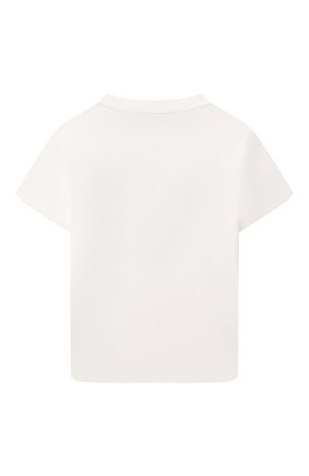 Детская хлопковая футболка EMPORIO ARMANI белого цвета, арт. 3L4TJA/4J54Z | Фото 2 (Материал внешний: Хлопок; Рукава: Короткие)