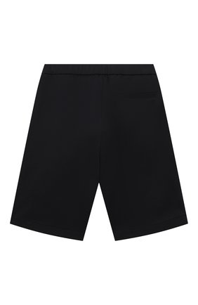 Детские хлопковые шорты EMPORIO ARMANI темно-синего цвета по цене 21650 руб., арт. 3L4SJ3/4J5PZ | Фото 2 Детские хлопковые шорты EMPORIO ARMANI темно-синего цвета, арт. 3L4SJ3/4J5PZ | Фото 2 (Материал внешний: Хлопок)
