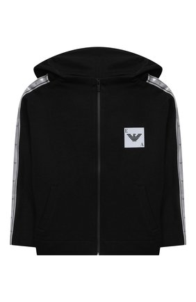 Детский хлопковая толстовка EMPORIO ARMANI черного цвета по цене 20500 руб., арт. 3L3B03/3J49Z | Фото 1 Детский хлопковая толстовка EMPORIO ARMANI черного цвета, арт. 3L3B03/3J49Z | Фото 1 (Материал внешний: Хлопок; Рукава: Короткие; Девочки Кросс-КТ: Толстовка-одежда; Ростовка одежда: 10 - 11 лет | 140 - 146см, 13 - 15 лет | 158 см, 16 лет | 164 см, 4 года | 104 см, 5 лет | 110 см, 6 лет | 116 см, 7 лет | 122 см, 8 лет | 128 см)