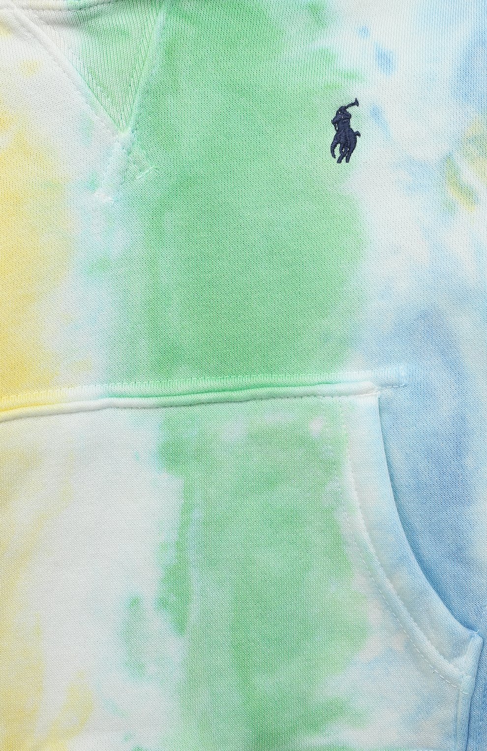 Детский хлопковое худи POLO RALPH LAUREN разноцветного цвета, арт. 321858764 | Фото 3 (Рукава: Длинные; Мальчики Кросс-КТ: Худи-одежда; Материал внешний: Хлопок)
