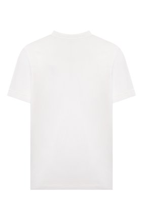 Детская хлопковая футболка STONE ISLAND белого цвета, арт. 761620147/10-12 | Фото 2 (Материал внешний: Хлопок; Рукава: Короткие)