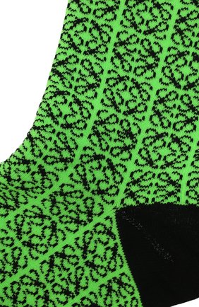 Женские носки LOEWE зеленого цвета, арт. S000487X01 | Фото 2 (Материал внешний: Синтетический материал)