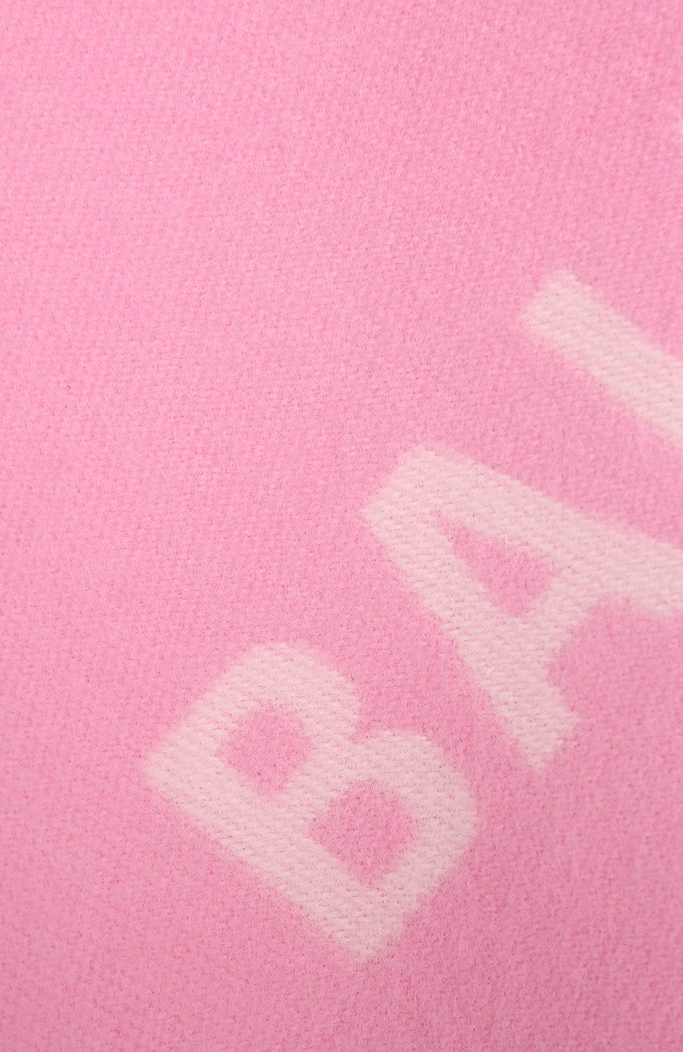 Женский шерстяной шарф BALENCIAGA светло-розового цвета, арт. 685514/420B8 | Фото 3 (Материал: Текстиль, Шерсть)