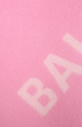 Женский шерстяной шарф BALENCIAGA светло-розового цвета по цене 0 руб., арт. 685514/420B8 | Фото 3 Женский шерстяной шарф BALENCIAGA светло-розового цвета, арт. 685514/420B8 | Фото 3 (Материал: Текстиль, Шерсть)