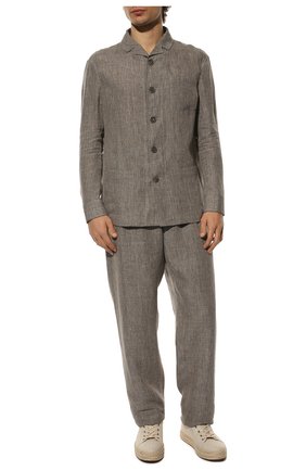 Мужские текстильные кеды summer nuages LORO PIANA светло-бежевого цвета по цене 69950 руб., арт. FAM3492 | Фото 2 Мужские текстильные кеды summer nuages LORO PIANA светло-бежевого цвета, арт. FAM3492 | Фото 2 (Материал внутренний: Натуральная кожа; Материал внешний: Текстиль; Материал утеплителя: Без утеплителя; Стили: Классический)