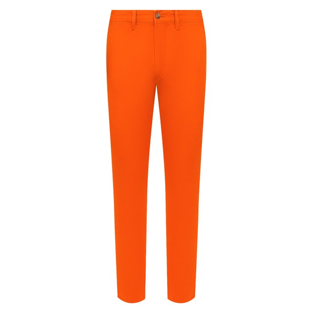 Хлопковые брюки Polo Ralph Lauren Оранжевый 710704176 5243678