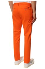 Мужские хлопковые брюки POLO RALPH LAUREN оранжевого цвета, арт. 710704176 | Фото 4 (Силуэт М (брюки): Чиносы; Длина (брюки, джинсы): Стандартные; Случай: Повседневный; Материал внешний: Хлопок; Стили: Кэжуэл)