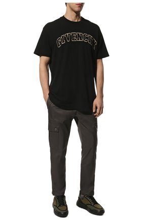 Мужские хлопковые брюки-карго DOLCE & GABBANA темно-серого цвета по цене 97700 руб., арт. GW72ET/FUM20 | Фото 2 Мужские хлопковые брюки-карго DOLCE & GABBANA темно-серого цвета, арт. GW72ET/FUM20 | Фото 2 (Материал внешний: Хлопок; Длина (брюки, джинсы): Стандартные; Силуэт М (брюки): Карго; Стили: Кэжуэл; Случай: Повседневный)