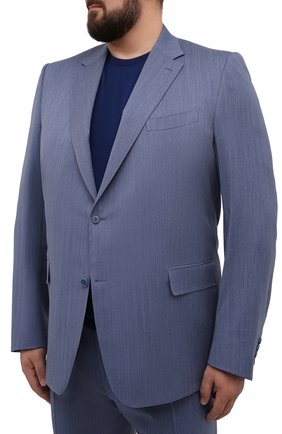 Мужской шерстяной костюм CANALI синего цвета по цене 199500 руб., арт. 21280/10/BF01690/58-64 | Фото 2 Мужской шерстяной костюм CANALI синего цвета, арт. 21280/10/BF01690/58-64 | Фото 2 (Материал внешний: Шерсть; Материал подклада: Купро; Рукава: Длинные; Стили: Классический; Костюмы М: Однобортный; Big sizes: Big Sizes)