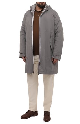 Мужская пуховая парка KITON серого цвета по цене 638500 руб., арт. UW1159V0850A/60-68 | Фото 2 Мужская пуховая парка KITON серого цвета, арт. UW1159V0850A/60-68 | Фото 2 (Материал внешний: Синтетический материал; Материал утеплителя: Пух и перо; Рукава: Длинные; Материал подклада: Синтетический материал; Кросс-КТ: Куртка; Мужское Кросс-КТ: пуховик-короткий; Длина (верхняя одежда): До середины бедра; Стили: Кэжуэл; Big sizes: Big Sizes)