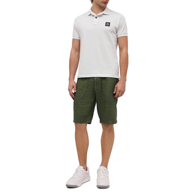 фото Льняные шорты stone island