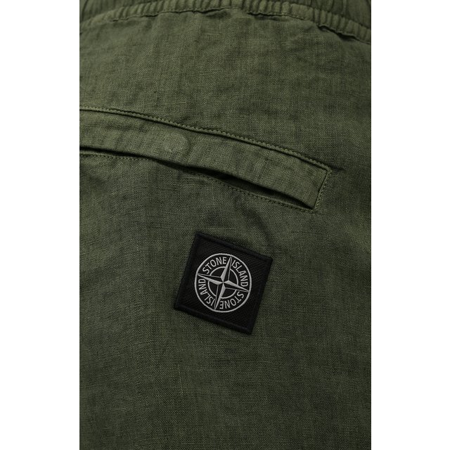фото Льняные шорты stone island