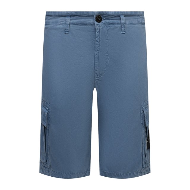 Хлопковые шорты Stone Island 7615L11WA, цвет синий, размер 46