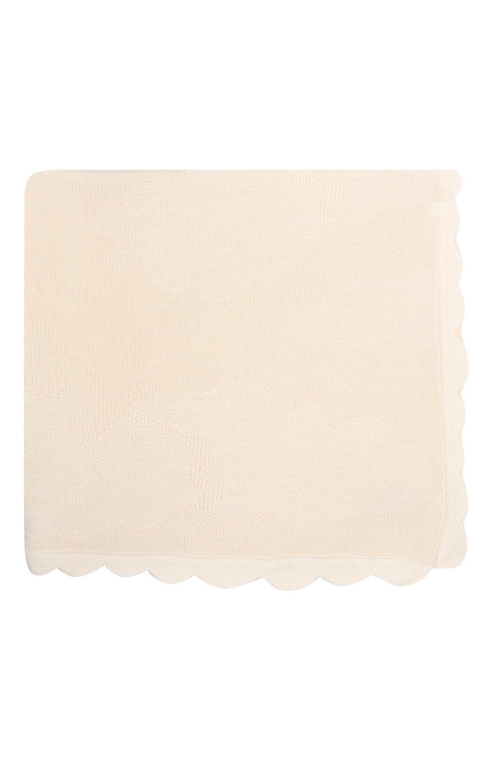 Детского кашемировое одеяло LORO PIANA кремвого цвета, арт. FAM1611 | Фото 2