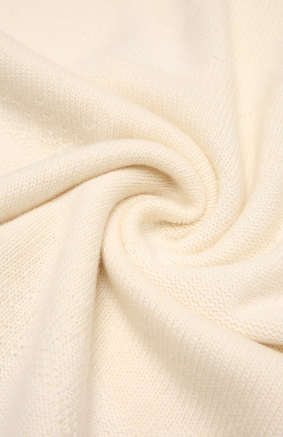 Детского кашемировое одеяло LORO PIANA кремвого цвета, арт. FAM1611 | Фото 4