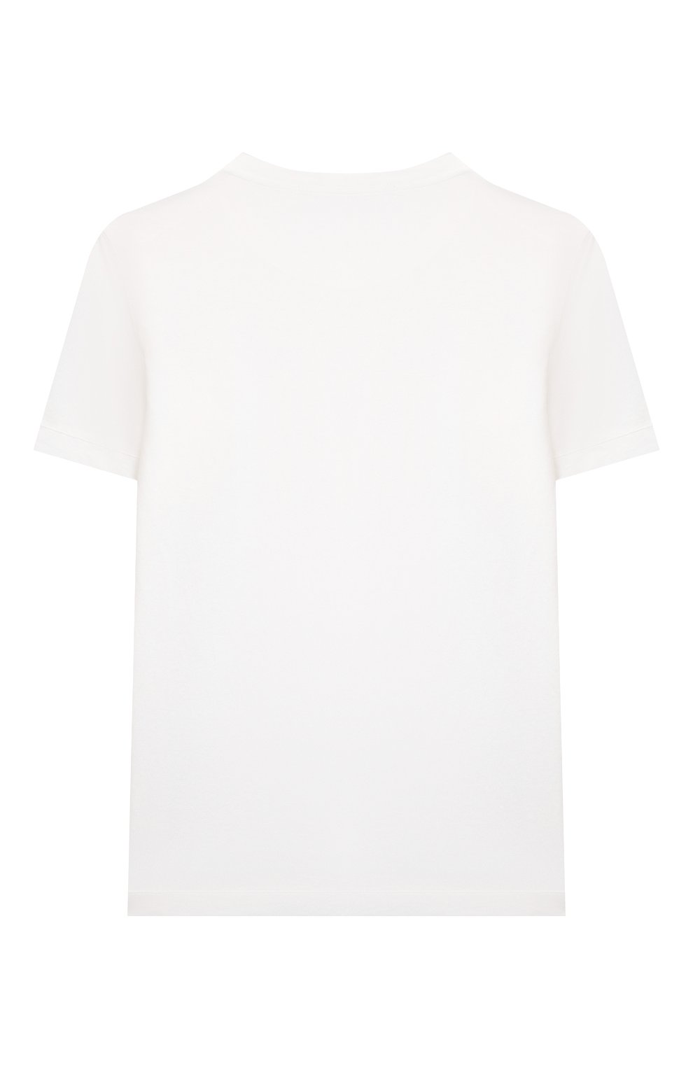 Детская хлопковая футболка STONE ISLAND белого цвета, арт. 761620147/6-8 | Фото 2 (Рукава: Короткие; Материал внешний: Хлопок; Мальчики Кросс-КТ: Футболка-одежда)