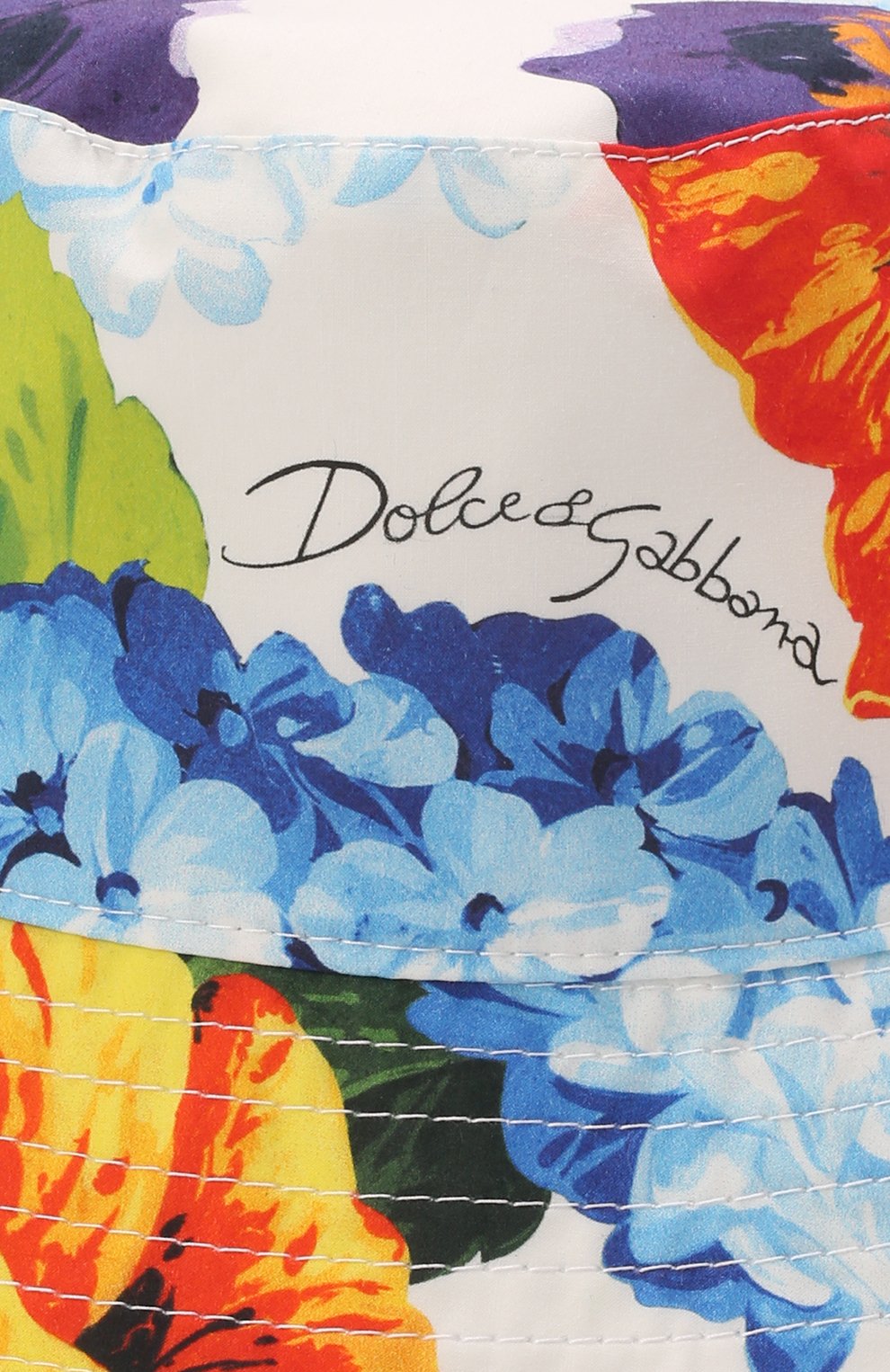 Детская хлопковая панама DOLCE & GABBANA разноцветного цвета, арт. LB5H07/HS5MA | Фото 3 (Материал: Текстиль, Хлопок)