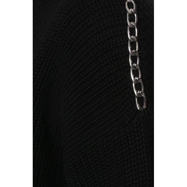Хлопковый пуловер HUGO 50462712, цвет чёрный, размер 50 - фото 5