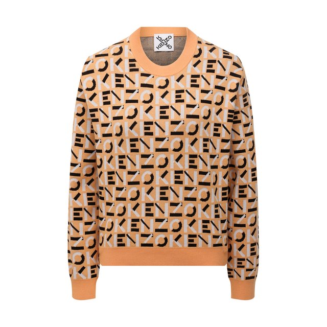 Пуловер Kenzo FC52PU6913SA, цвет оранжевый, размер 48