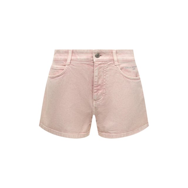 Джинсовые шорты Stella McCartney розового цвета
