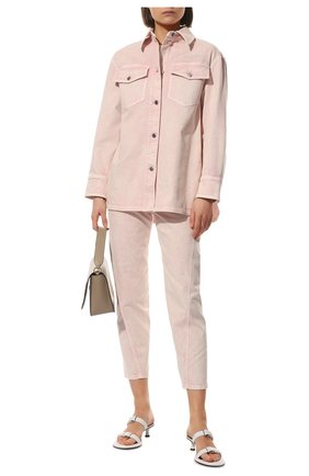 Женские джинсы STELLA MCCARTNEY розового цвета по цене 51350 руб., арт. 604339/S0H59 | Фото 2 Женские джинсы STELLA MCCARTNEY розового цвета, арт. 604339/S0H59 | Фото 2 (Длина (брюки, джинсы): Стандартные; Материал внешний: Хлопок, Деним; Кросс-КТ: Деним; Детали: Потертости; Силуэт Ж (брюки и джинсы): Узкие; Стили: Гранж)