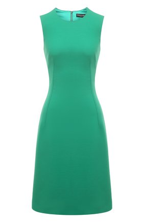 Женское шерстяное платье DOLCE & GABBANA зеленого цвета, арт. F6ZN7T/FU227 | Фото 1 (Материал подклада: Шелк; Материал внешний: Шерсть; Длина Ж (юбки, платья, шорты): Мини; Женское Кросс-КТ: Платье-одежда, платье-футляр; Случай: Коктейльный; Стили: Романтичный; Рукава: Без рукавов)