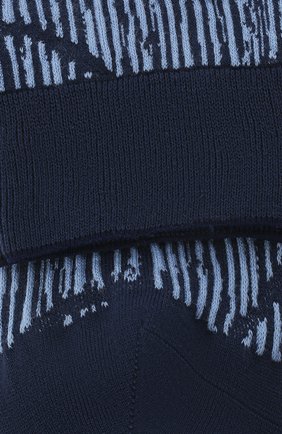 Мужские хлопковые носки FALKE темно-синего цвета, арт. 12473. | Фото 2 (Материал внешний: Хлопок; Кросс-КТ: бельё)