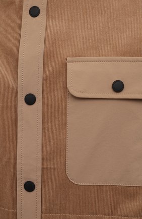 Мужская хлопковая куртка BOGNER FIRE+ICE бежевого цвета, арт. 34037223 | Фото 5 (Кросс-КТ: Куртка, Ветровка; Рукава: Длинные; Принт: Без принта; Материал внешний: Хлопок; Длина (верхняя одежда): Короткие; Стили: Кэжуэл)