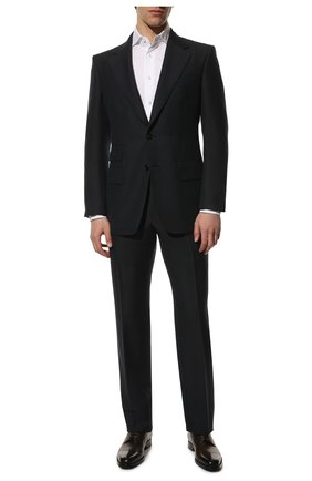 Мужской костюм TOM FORD темно-синего цвета по цене 492000 руб., арт. 322R36/21AA43 | Фото 1 Мужской костюм TOM FORD темно-синего цвета, арт. 322R36/21AA43 | Фото 1 (Материал подклада: Купро, Шелк; Рукава: Длинные; Материал внешний: Шерсть; Костюмы М: Однобортный; Стили: Классический)