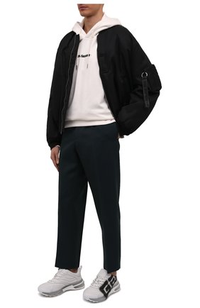 Мужские кожаные кроссовки giv 1 GIVENCHY белого цвета по цене 108500 руб., арт. BH004WH13B | Фото 2 Мужские кожаные кроссовки giv 1 GIVENCHY белого цвета, арт. BH004WH13B | Фото 2 (Материал внешний: Кожа; Материал внутренний: Текстиль, Натуральная кожа; Материал утеплителя: Без утеплителя; Стили: Гранж)