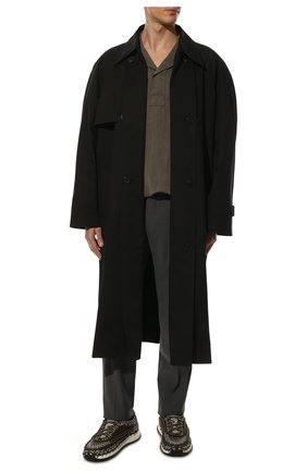Мужские брюки из хлопка и шерсти KITON темно-серого цвета по цене 131500 руб., арт. UPNFCK0671A | Фото 2 Мужские брюки из хлопка и шерсти KITON темно-серого цвета, арт. UPNFCK0671A | Фото 2 (Материал внешний: Шерсть, Хлопок; Материал подклада: Купро; Длина (брюки, джинсы): Стандартные; Случай: Повседневный; Стили: Кэжуэл, Классический)