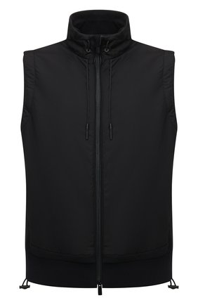 Мужской утепленный жилет ERMENEGILDO ZEGNA темно-синего цвета по цене 163000 руб., арт. UZ591/808 | Фото 1 Мужской утепленный жилет ERMENEGILDO ZEGNA темно-синего цвета, арт. UZ591/808 | Фото 1 (Материал внешний: Шерсть; Материал подклада: Синтетический материал; Длина (верхняя одежда): Короткие; Стили: Кэжуэл; Кросс-КТ: Куртка)