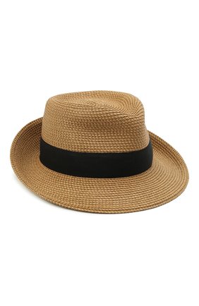 Женская шляпа ERIC JAVITS темно-бежевого цвета, арт. 13582NABL | Фото 1 (Материал: Пластик, Текстиль, Синтетический материал)