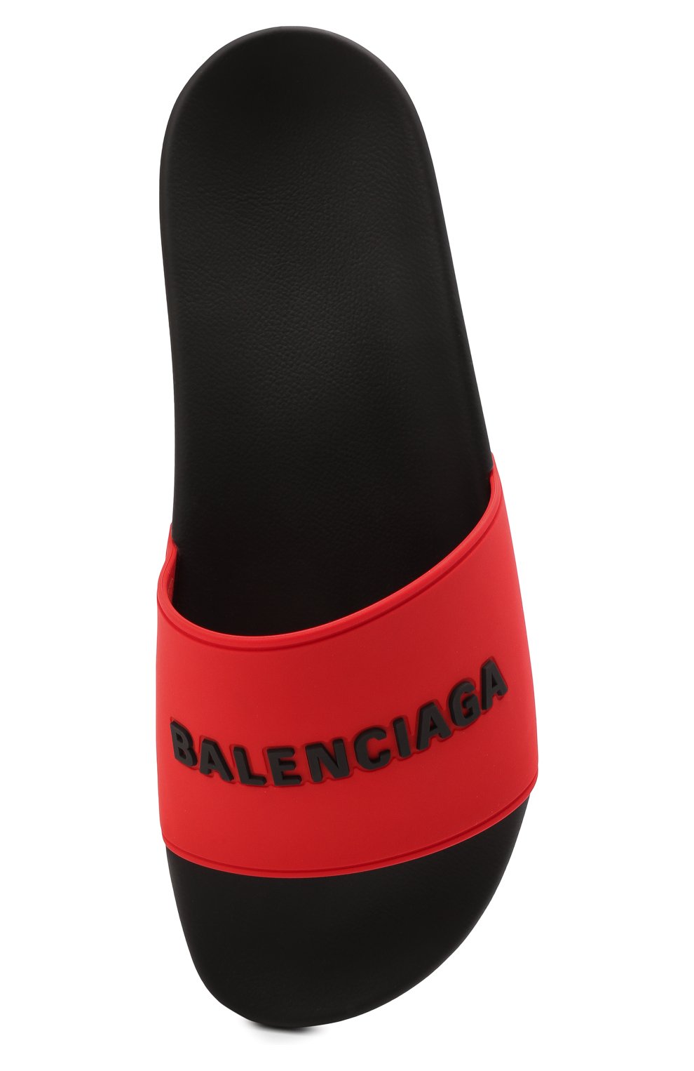 Мужские резиновые шлепанцы pool BALENCIAGA красного цвета, арт. 565826/W1S8A | Фото 6 (Материал внутренний: Текстиль; Материал внешний: Резина)