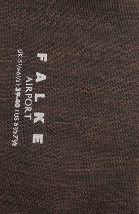 Мужские носки из шерсти и хлопка FALKE коричневого цвета, арт. 14435. | Фото 2 (Материал внешний: Шерсть; Кросс-КТ: бельё)