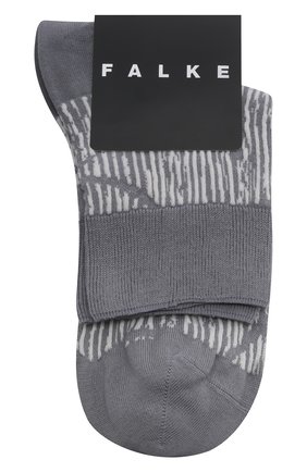 Мужские хлопковые носки FALKE серого цвета, арт. 12473. | Фото 1 (Материал внешний: Хлопок; Кросс-КТ: бельё)