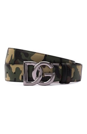 Мужской двусторонний ремень DOLCE & GABBANA хаки цвета по цене 59950 руб., арт. BC4685/AQ926 | Фото 1 Мужской двусторонний ремень DOLCE & GABBANA хаки цвета, арт. BC4685/AQ926 | Фото 1 (Случай: Повседневный; Материал: Натуральная кожа)