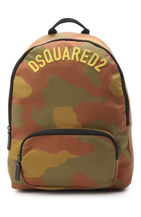Детская рюкзак DSQUARED2 хаки цвета, арт. DQ0907-D0038 | Фото 1 (Материал: Текстиль)