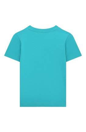 Детский хлопковая футболка DIESEL голубого цвета, арт. K00218-00YI9 | Фото 2 (Кросс-КТ НВ: Футболка)