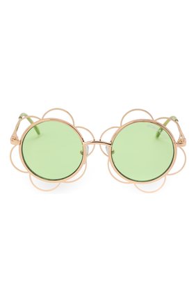 Детские солнцезащитные очки MONNALISA зеленого цвета, арт. 499044 | Фото 2