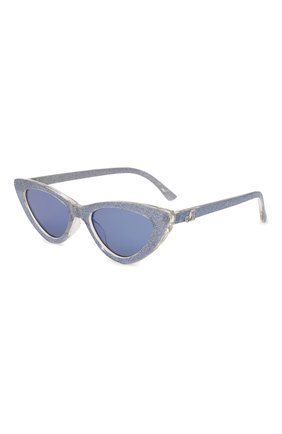 Детские солнцезащитные очки MONNALISA синего цвета, арт. 179004 | Фото 1 (Материал: Пластик)